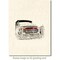 Deep Red Stamps Rusty Truck Rubber Cling Stamp 3 x 2.1 inches